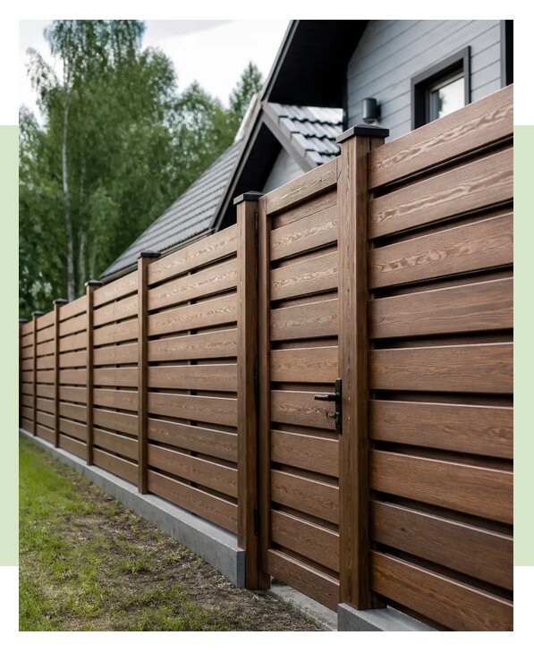 Декоративный деревянный забор в Керчи по цене от 3574 р. | ЗаборЭксеперт-Крч